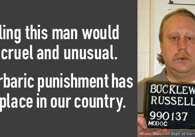 Killing this man would be cruel and unusual. Barbaric punishment has no place in