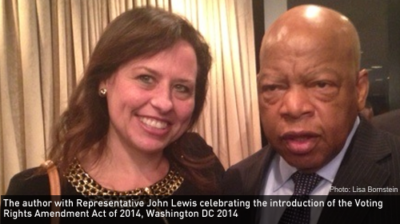The author with Representative John Lewis