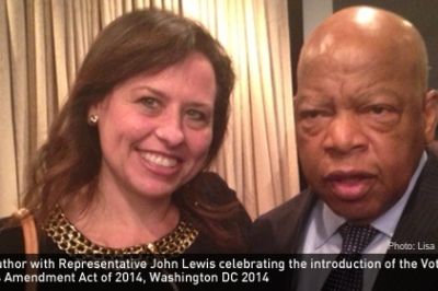 The author with Representative John Lewis