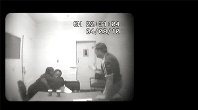 Juwan Wickware being interrogated