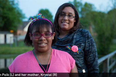 Krystin Polk (L) and her mother, Krystal (R)
