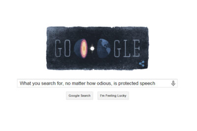 What you search for, no matter how odious, is protected speech.