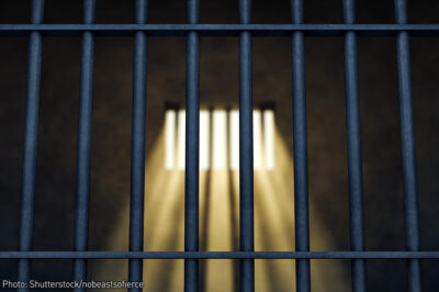 Prison cell with window