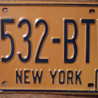 New York License Plate