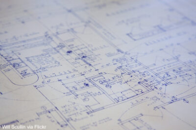 Photo of blueprint