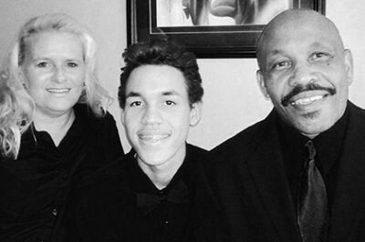 Kaleb Winston and his parents