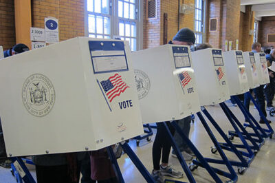 Voting booths