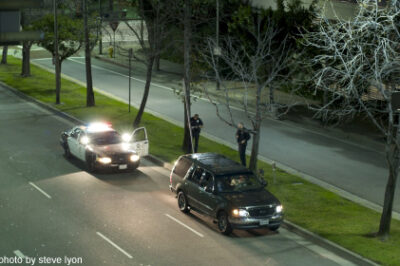 Photo of a police traffic stop