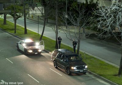 Photo of a police traffic stop