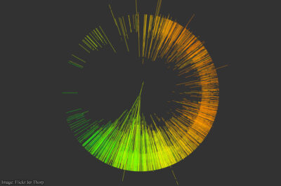 Radial abstract graphic