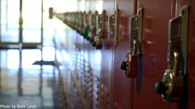 Photo of school lockers