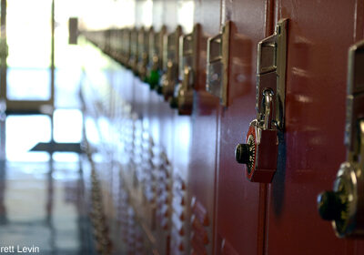 Photo of school lockers
