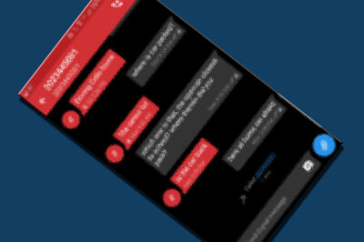 Screen shot from Signal texting program