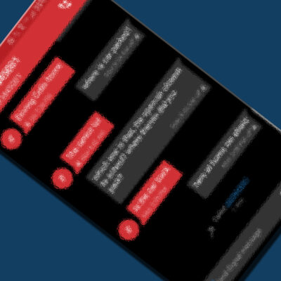 Screen shot from Signal texting program