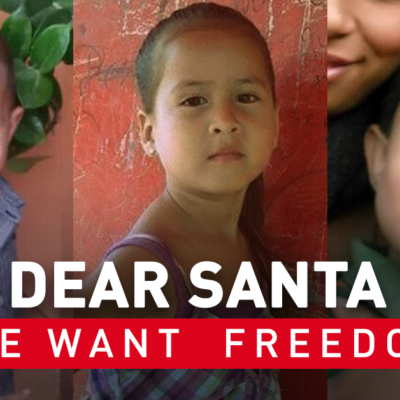 Dear Santa we want freedom