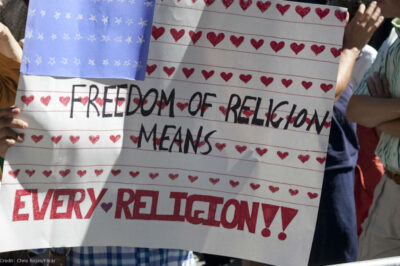 Freedom of religion means every religion