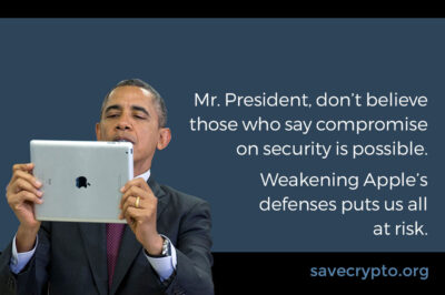 President Obama on an iPad