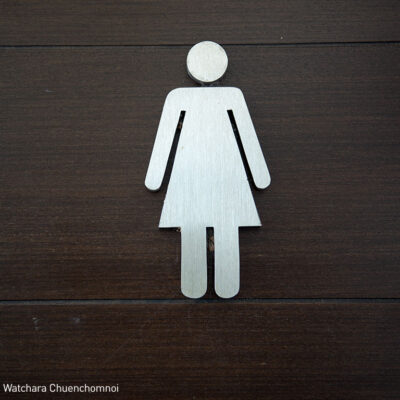 Women's room sign