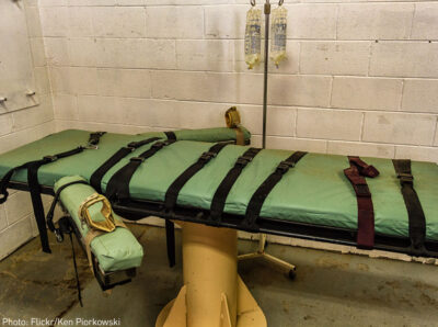 Lethal injection table