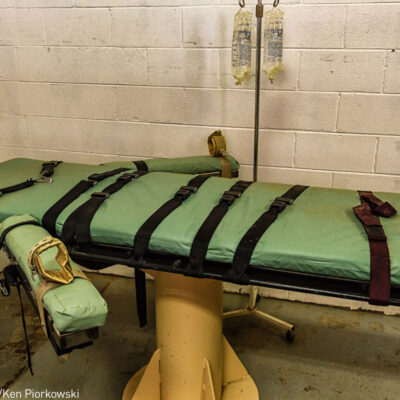 Lethal injection table