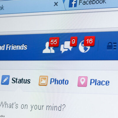Facebook interface