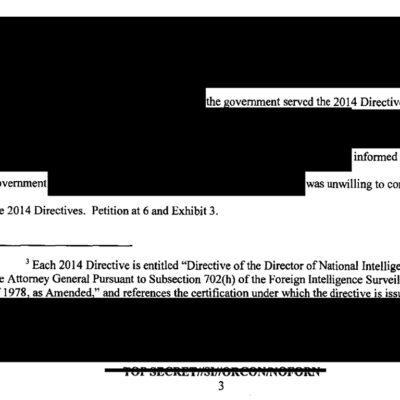 FISA FOIA Screenshot