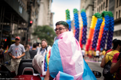 Gavin Grimm at New York Pride March