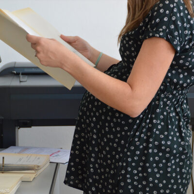 Pregnant Woman at Work