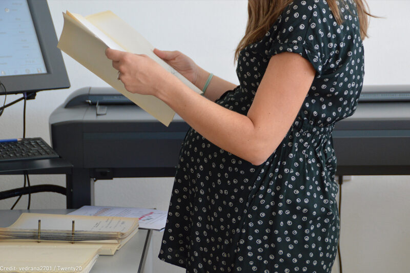 Pregnant Woman at Work