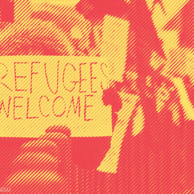 Muslim Ban Protest Stylized