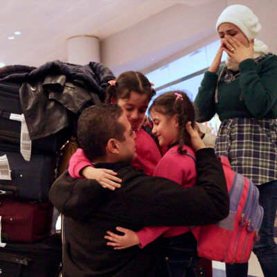 Syrian Refugee Family at JFK