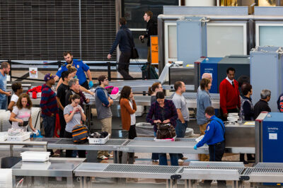 Line at airport security