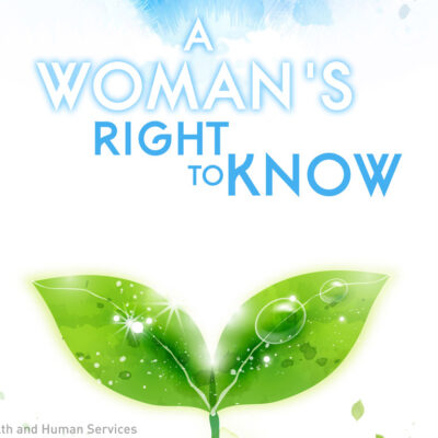 A Woman's Right to Know Brochure Cover