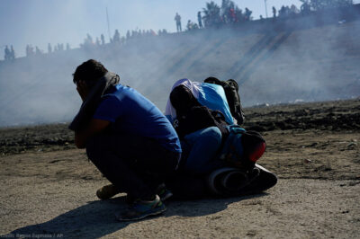 Tear gas used at the border