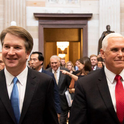 Brett Kavanaugh and Mike Pence