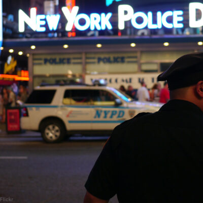 NYPD station and car