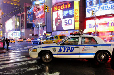 NYPD Car in Time Square