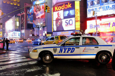 NYPD Car in Time Square
