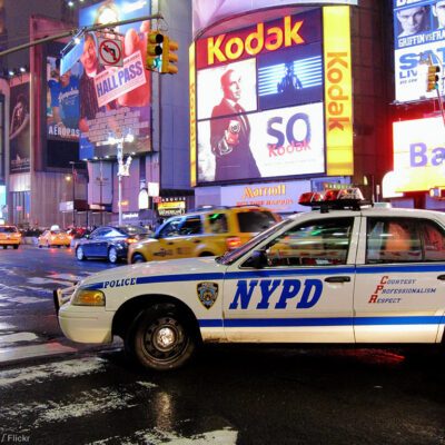 NYPD Car in Time Square