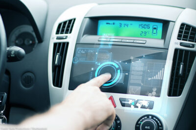 Computerized car control panel