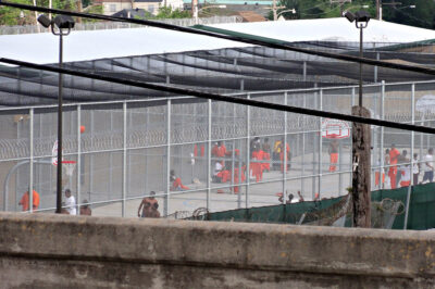 Incarcerated people during time in the yard