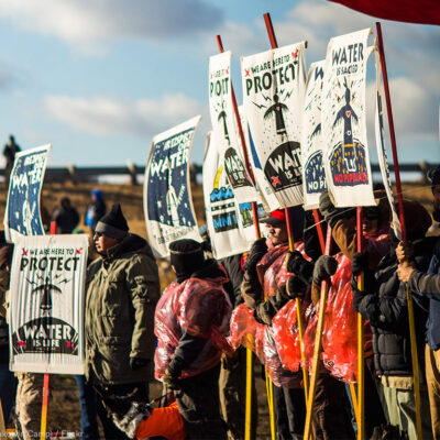 Oceti Sakowin Camp water protectors