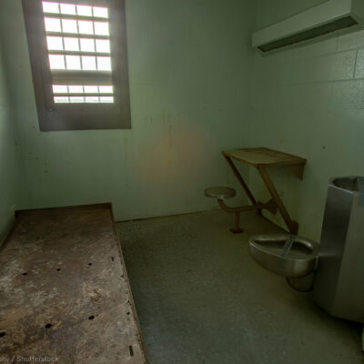 Interior of a prison cell