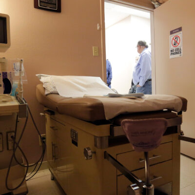 A procedure room at a women's health clinic in Texas.