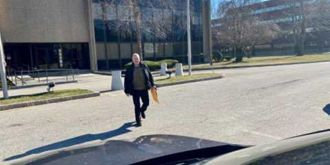 Mario Rodas, Sr. on the day he was released from the Plymouth County Correctional Facility.