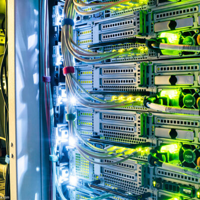 Network routers of an ISP.