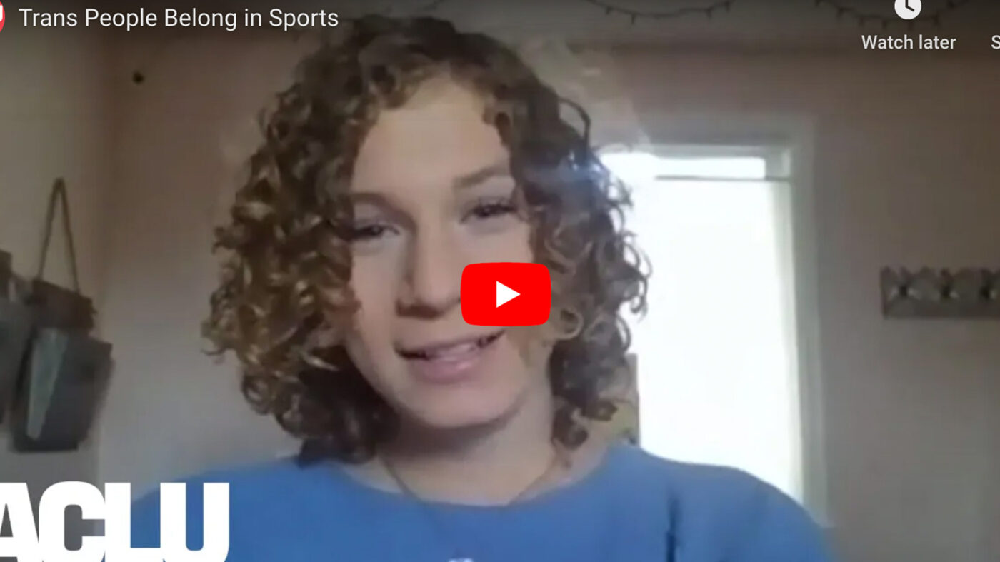 Lindsay Hecox, ACLU client, discussing impact of new Idaho law that bans trans and intersex girls from playing sports on girls teams in high school and college.