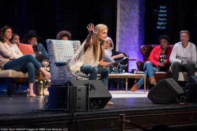 Glennon Doyle speaks to the audience during Together Live.
