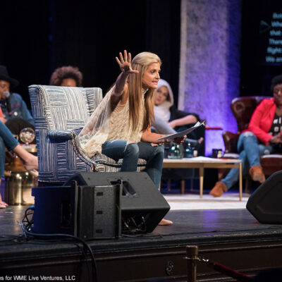 Glennon Doyle speaks to the audience during Together Live.