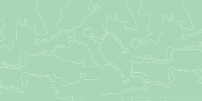 An outline of various states in the United States, against a light green background.